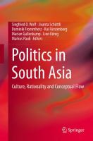 Politics in South Asia Culture, Rationality and Conceptual Flow /