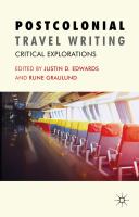 Postcolonial travel writing critical explorations /