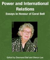 Power and international relations essays in honour of Coral Bell /