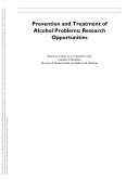 Prevention and treatment of alcohol problems research opportunities.