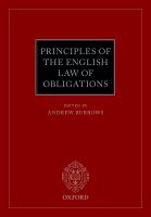 Principles of the English law of obligations