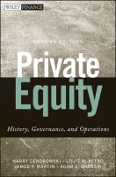 Private equity history, governance, and operations /