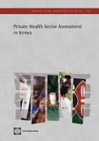 Private health sector assessment in Kenya