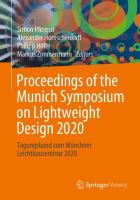 Proceedings of the Munich Symposium on Lightweight Design 2020 Tagungsband zum Münchner Leichtbauseminar 2020 /