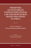 Promoting accountability under international law for gross human rights violations in Africa essays in honour of prosecutor Hassan Bubacar Jallow /