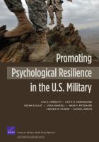 Promoting psychological resilience in the U.S. military