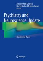 Psychiatry and Neuroscience Update Bridging the Divide /