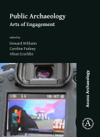 Public archaeology arts of engagement /