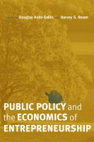 Public policy and the economics of entrepreneurship