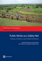 Public works as a safety net design, evidence, and implementation /