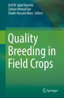 Quality Breeding in Field Crops