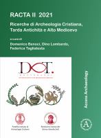 RACTA II 2021 ricerche di archeologia cristiana, tardantichita e alto medioevo.