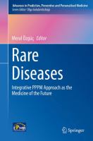 Rare Diseases Integrative PPPM Approach as the Medicine of the Future /