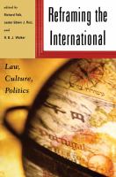 Re-framing the international law, culture(s), politics /