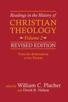 Readings in the history of Christian theology