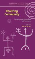 Realizing community concepts, social relationships and sentiments /