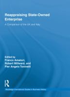 Reappraising state owned enterprise a comparison of the UK and Italy /