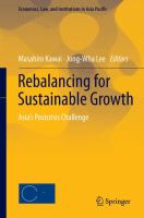 Rebalancing for Sustainable Growth Asia’s Postcrisis Challenge /