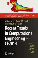 Recent Trends in Computational Engineering - CE2014 Optimization, Uncertainty, Parallel Algorithms, Coupled and Complex Problems /
