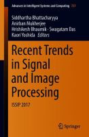 Recent Trends in Signal and Image Processing ISSIP 2017 /