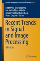Recent Trends in Signal and Image Processing ISSIP 2020 /