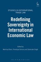 Redefining sovereignty in international economic law