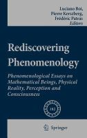 Rediscovering Phenomenology Phenomenological Essays on Mathematical Beings, Physical Reality, Perception and Consciousness /