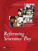 Reforming severance pay an international perspective /