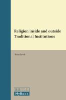 Religion inside and outside traditional institutions