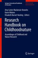 Research Handbook on Childhoodnature Assemblages of Childhood and Nature Research  /