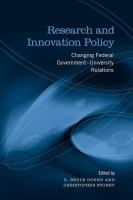 Research and innovation policy changing federal government-university relations /