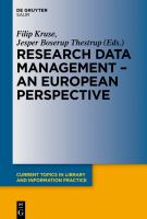 Research data management a European perspective /