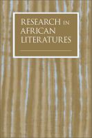 Research in African literatures