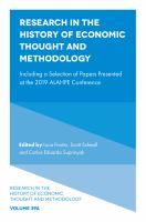 Research in the history of economic thought and methodology including a selection of papers presented at the 2019 ALAHPE Conference / edited by Luca Fiorito, Scott Scheall, and Carlos Eduardo Suprinyak.