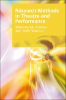 Research methods in theatre and performance