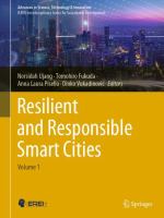 Resilient and Responsible Smart Cities Volume 1 /