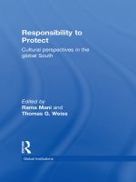 Responsibility to protect cultural perspectives in the global South /