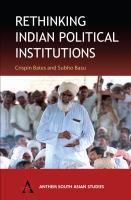 Rethinking Indian political institutions /