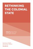 Rethinking the colonial state