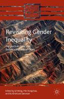 Revisiting gender inequality perspectives from the People's Republic of China /