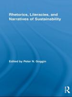 Rhetorics, literacies, and narratives of sustainability