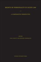 Rights of personality in Scots law : a comparative perspective /