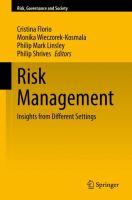 Risk Management Insights from Different Settings /