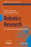 Robotics Research The 15th International Symposium ISRR /