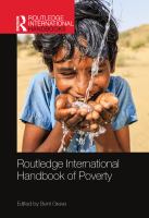 Routledge international handbook of poverty