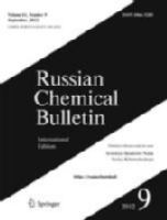 Russian chemical bulletin Izvestii͡a Akademii nauk. Serii͡a khimicheskai͡a.