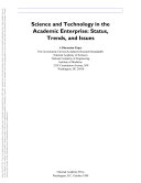 Science and technology in the academic enterprise status, trends, and issues : a discussion paper /