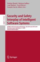 Security and Safety Interplay of Intelligent Software Systems ESORICS 2018 International Workshops, ISSA 2018 and CSITS 2018, Barcelona, Spain, September 6–7, 2018, Revised Selected Papers /