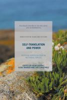 Self-translation and power negotiating identities in European multilingual contexts /