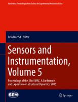 Sensors and Instrumentation, Volume 5 Proceedings of the 33rd IMAC, A Conference and Exposition on Structural Dynamics, 2015 /